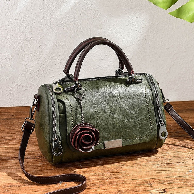 Women's Flower Pendant Messenger Bag