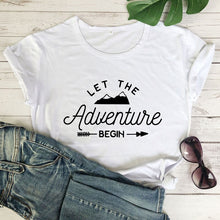 Load image into Gallery viewer, Let The Adventure Begin Women&#39;s T-shirt
