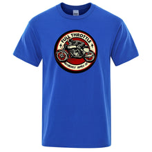 Load image into Gallery viewer, Men’s Full Throttle Motorcycle Graphic T-Shirt – Vintage Biker Tee
