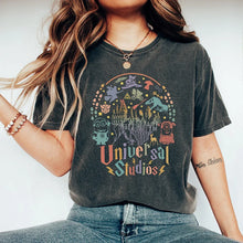 Load image into Gallery viewer, Universal Studios Iconic Characters Women’s Graphic T-Shirt – Retro Theme Park Tee | Magical Movie Shirt
