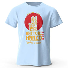 Load image into Gallery viewer, Men’s Hattori Hanzo Sword &amp; Sushi T-Shirt – Japanese Samurai Graphic Tee
