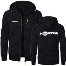 Load image into Gallery viewer, Korda-Style Men’s Fishing Hoodie – Full Zip, Softshell Fleece, Outdoor Performance
