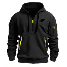 Load image into Gallery viewer, Men’s Tactical Hoodie – Multi-Pocket, Zip Front, Urban Outdoor Style
