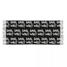 Load image into Gallery viewer, Karl Who? Slogan Scarf – Unisex Winter Scarf
