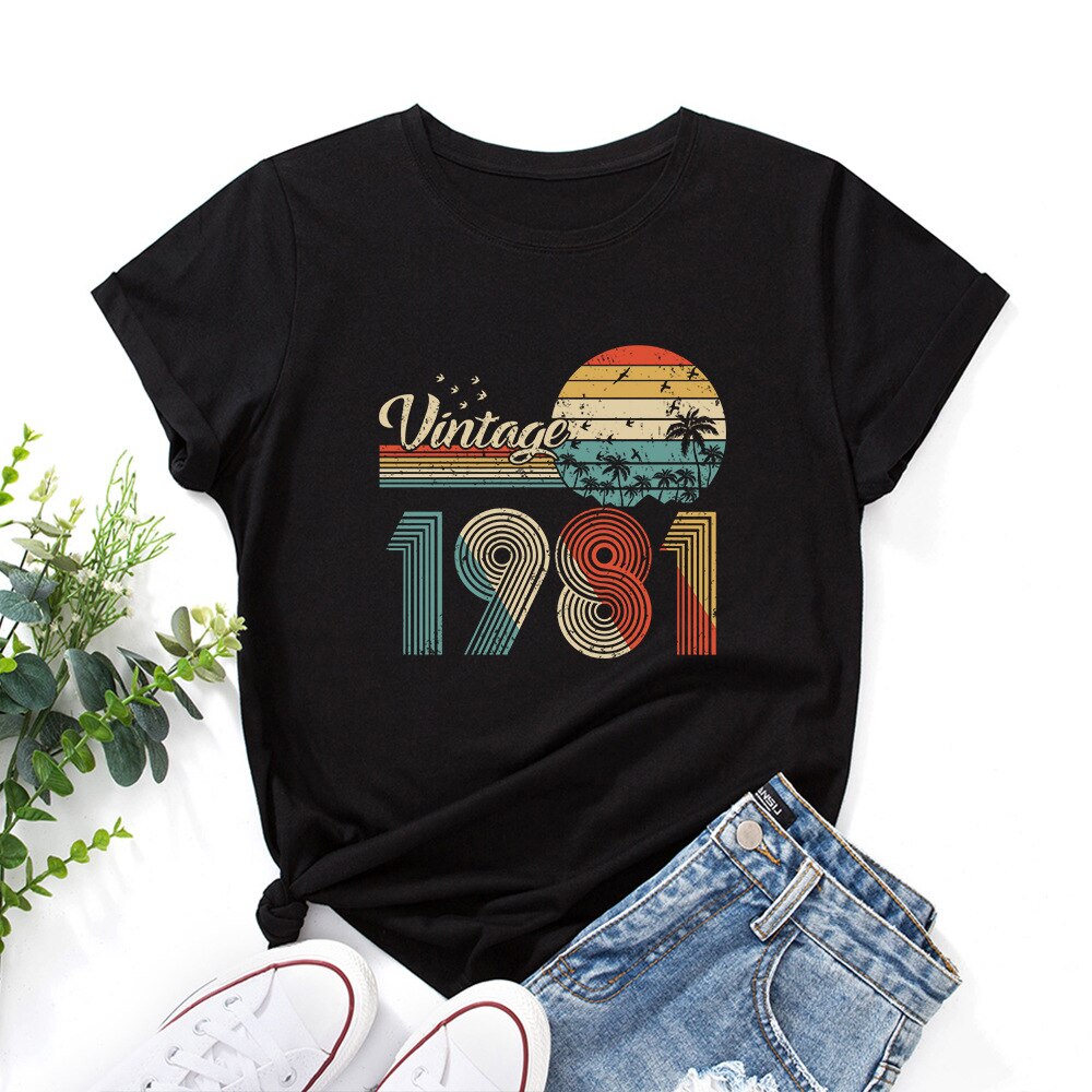 Women's Vintage 1981 Graphic T Shirt