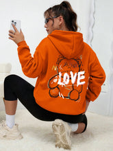 Load image into Gallery viewer, Graffiti Bear LOVE Women&#39;s Hoodie
