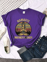 Load image into Gallery viewer, Vintage Namaste Mother** Design Womens T-Shirt
