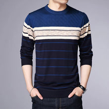 Load image into Gallery viewer, Men&#39;s Casual Striped Long Sleeved Pullover
