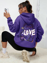 Load image into Gallery viewer, Graffiti Bear LOVE Women&#39;s Hoodie
