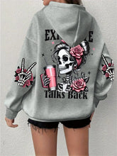 Load image into Gallery viewer, Expensive Talks Back Womens Hoodie
