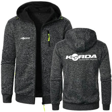 Load image into Gallery viewer, Korda-Style Men’s Fishing Hoodie – Full Zip, Softshell Fleece, Outdoor Performance
