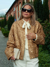 Load image into Gallery viewer, Golden Sequin Loose Jacket for Women (available in various colours)
