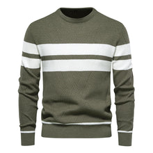 Load image into Gallery viewer, Mens Slim Fit Knitted Double Strip Sweater
