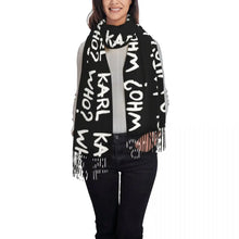 Load image into Gallery viewer, Karl Who? Slogan Scarf – Unisex Winter Scarf
