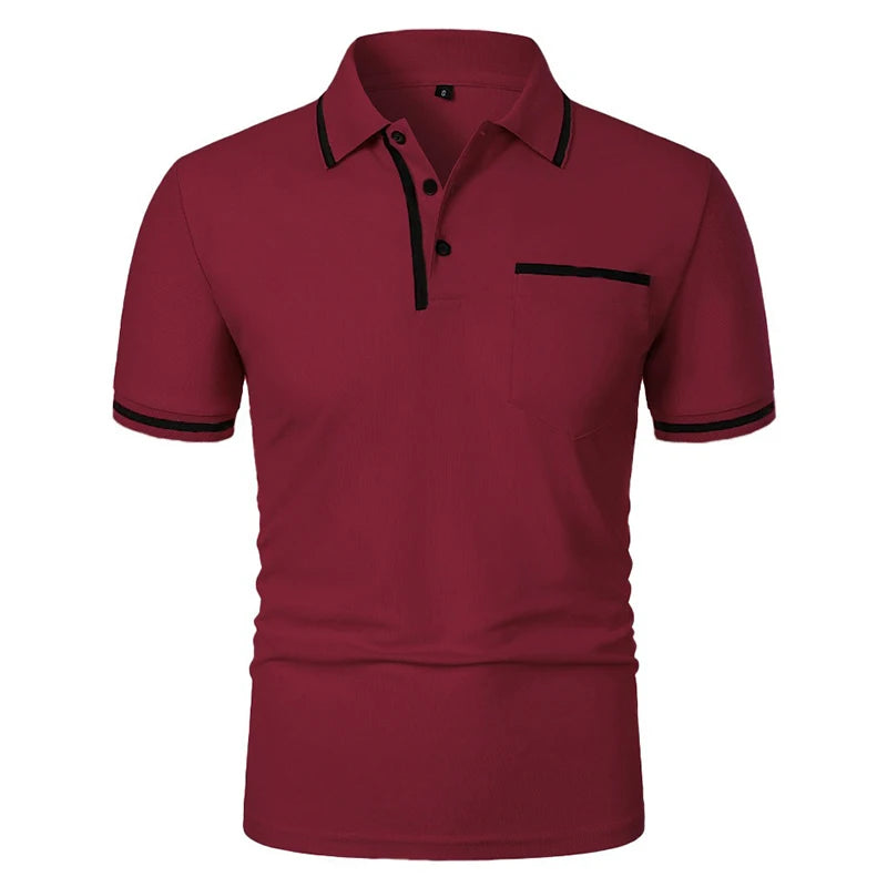 Men’s Classic Polo Shirt with Contrast Trim