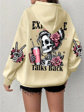 Load image into Gallery viewer, Expensive Talks Back Womens Hoodie
