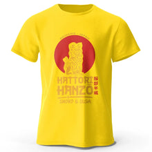 Load image into Gallery viewer, Men’s Hattori Hanzo Sword &amp; Sushi T-Shirt – Japanese Samurai Graphic Tee

