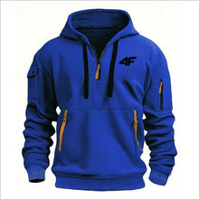 Load image into Gallery viewer, Men’s Tactical Hoodie – Multi-Pocket, Zip Front, Urban Outdoor Style
