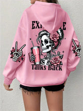 Load image into Gallery viewer, Expensive Talks Back Womens Hoodie
