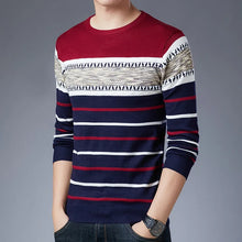 Load image into Gallery viewer, Men’s Henley Sweater - Slim Fit Knitted Jumper
