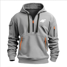 Load image into Gallery viewer, Men’s Tactical Hoodie – Multi-Pocket, Zip Front, Urban Outdoor Style
