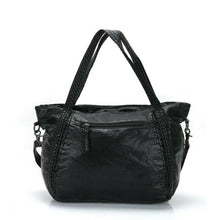 Load image into Gallery viewer, Large Washed Leather Women&#39;s Shoulderbag
