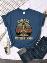 Load image into Gallery viewer, Vintage Namaste Mother** Design Womens T-Shirt
