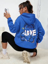 Load image into Gallery viewer, Graffiti Bear LOVE Women&#39;s Hoodie
