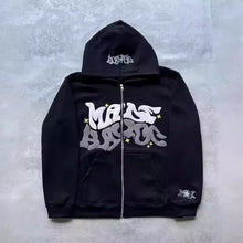 Load image into Gallery viewer, Men&#39;s Graffiti Zip-Up Hoodie – Streetwear Style
