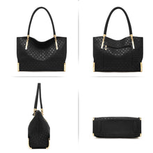 Load image into Gallery viewer, FOXER Genuine Leather Sequined Handbag | Original Design Shoulder Bag Luxury Tote
