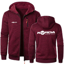 Load image into Gallery viewer, Korda-Style Men’s Fishing Hoodie – Full Zip, Softshell Fleece, Outdoor Performance
