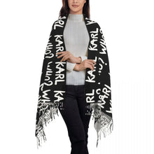 Load image into Gallery viewer, Karl Who? Slogan Scarf – Unisex Winter Scarf
