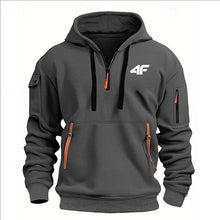 Load image into Gallery viewer, Men’s Tactical Hoodie – Multi-Pocket, Zip Front, Urban Outdoor Style
