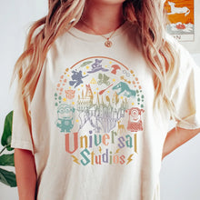 Load image into Gallery viewer, Universal Studios Iconic Characters Women’s Graphic T-Shirt – Retro Theme Park Tee | Magical Movie Shirt

