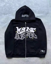 Load image into Gallery viewer, Men&#39;s Graffiti Zip-Up Hoodie – Streetwear Style
