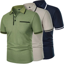 Load image into Gallery viewer, Men’s Classic Polo Shirt with Contrast Trim
