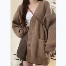 Load image into Gallery viewer, Women’s Oversized Knit Cardigan – Cosy Button-Up Sweater
