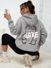 Load image into Gallery viewer, Graffiti Bear LOVE Women&#39;s Hoodie
