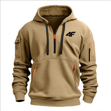 Load image into Gallery viewer, Men’s Tactical Hoodie – Multi-Pocket, Zip Front, Urban Outdoor Style
