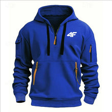 Load image into Gallery viewer, Men’s Tactical Hoodie – Multi-Pocket, Zip Front, Urban Outdoor Style
