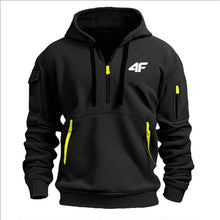Load image into Gallery viewer, Men’s Tactical Hoodie – Multi-Pocket, Zip Front, Urban Outdoor Style
