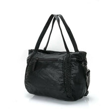 Load image into Gallery viewer, Large Washed Leather Women&#39;s Shoulderbag
