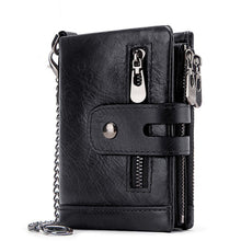 Load image into Gallery viewer, Genuine Leather RFID Blocking Zipper Card Holder Purse

