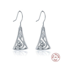 Load image into Gallery viewer, Sterling Silver Celtic Knot Drop Earrings
