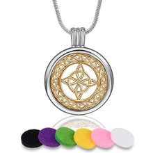 Load image into Gallery viewer, Aromatherapy Oil Celtic Knot Locket Necklace
