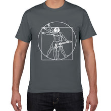 Load image into Gallery viewer, Da Vinci Vitruvian Man Guitar Player T-Shirt
