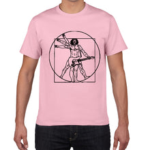 Load image into Gallery viewer, Da Vinci Vitruvian Man Guitar Player T-Shirt
