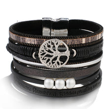 Load image into Gallery viewer, Tree of Life Leather Bracelet
