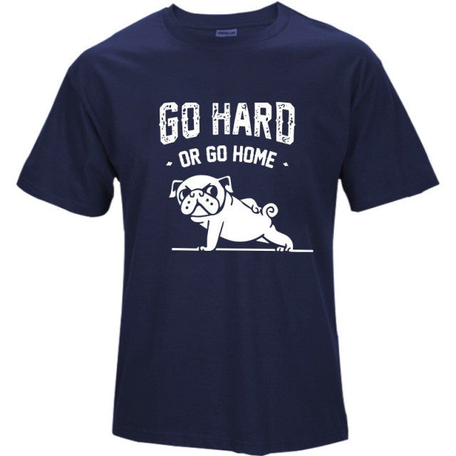 100% cotton Go hard or Go Home / Pug Life Men's t-shirt (various designs)