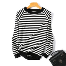 Load image into Gallery viewer, Long Sleeve Striped Ladies Jumper
